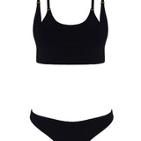 Erie Black Bikini Set | Moeva | Bikini Set | Each week unveils new pieces—luxury swimwear, fluid resort silhouettes, and elevated summer-to-evening essentials designed to carry you from coastal escapes to city nights.