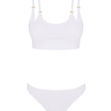 Erie White Bikini Set | Moeva | Bikini Set | Each week unveils new pieces—luxury swimwear, fluid resort silhouettes, and elevated summer-to-evening essentials designed to carry you from coastal escapes to city nights.