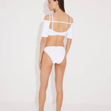 Miley Cyrus - Erie White Bikini Bottom | Moeva | Bikini Bottom | Each week unveils new pieces—luxury swimwear, fluid resort silhouettes, and elevated summer-to-evening essentials designed to carry you from coastal escapes to city nights.