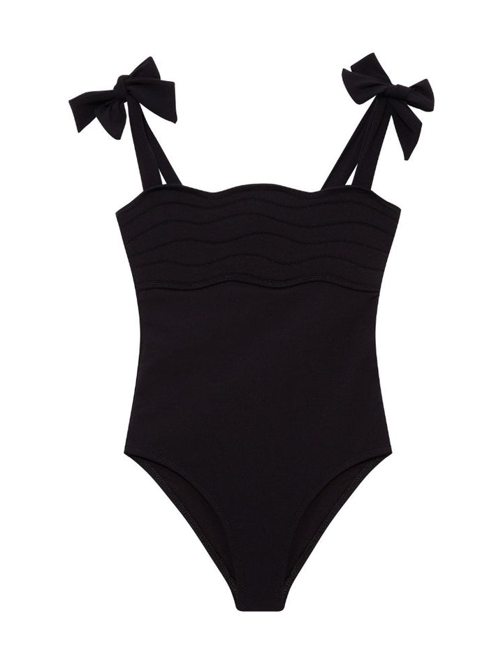 Everlee Black Swimsuit -Kids Swimsuits Moeva