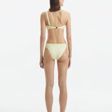 Eyre Yellow Mid Coverage Textured Bikini Bottom | Moeva | Bikini Bottom | Each week unveils new pieces—luxury swimwear, fluid resort silhouettes, and elevated summer-to-evening essentials designed to carry you from coastal escapes to city nights.