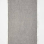 Ibiza Dark Grey/Ecru Towel | Moeva | Towel | Each week unveils new pieces—luxury swimwear, fluid resort silhouettes, and elevated summer-to-evening essentials designed to carry you from coastal escapes to city nights.