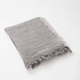 Ibiza Dark Grey/Ecru Towel | Moeva | Towel | Each week unveils new pieces—luxury swimwear, fluid resort silhouettes, and elevated summer-to-evening essentials designed to carry you from coastal escapes to city nights.