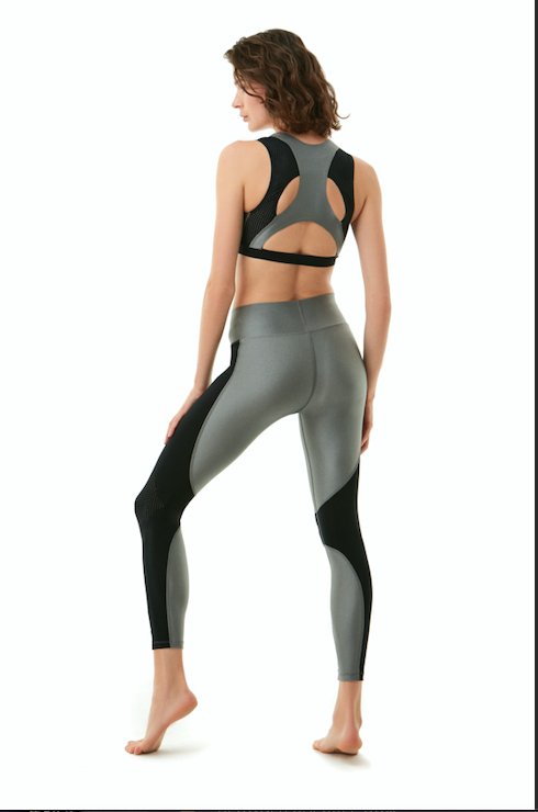 Jade Shiny Green/Black Leggings | Moeva | Activewear | Each week unveils new pieces—luxury swimwear, fluid resort silhouettes, and elevated summer-to-evening essentials designed to carry you from coastal escapes to city nights.