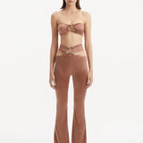 Jenna Brown Pants | Moeva | Pants | Each week unveils new pieces—luxury swimwear, fluid resort silhouettes, and elevated summer-to-evening essentials designed to carry you from coastal escapes to city nights.