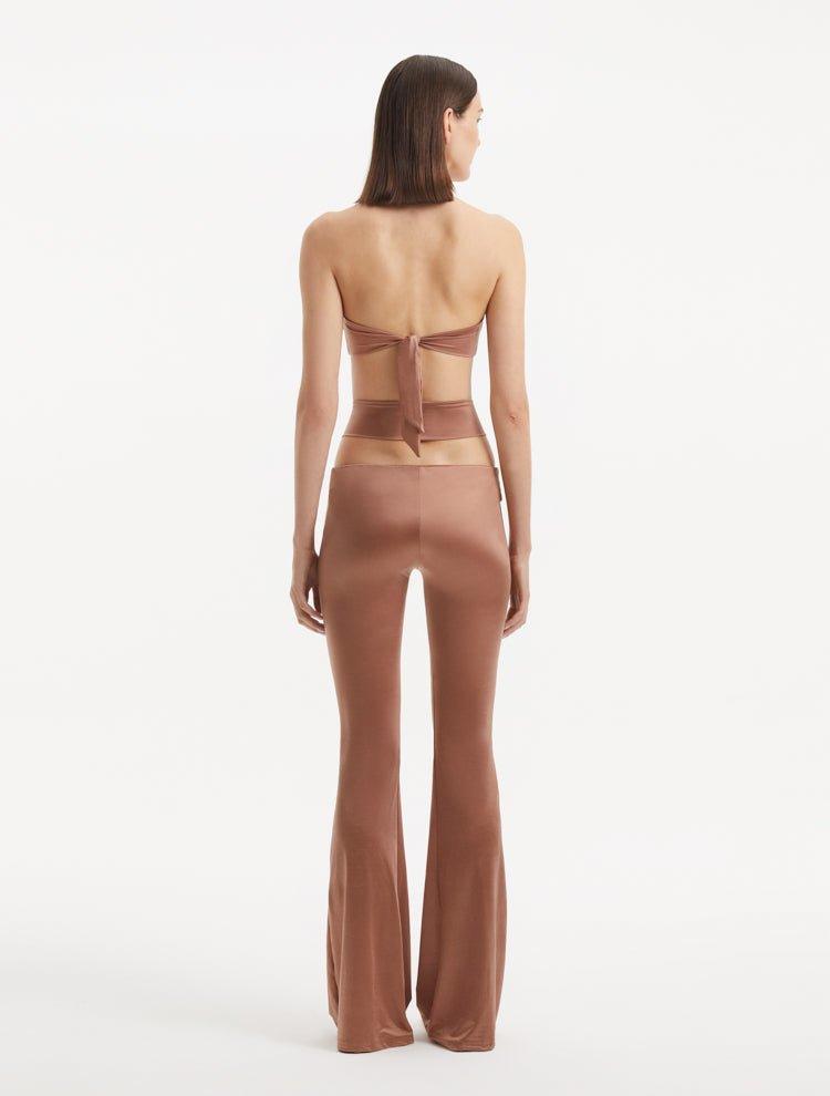 Jenna Brown Pants | Moeva | Pants | Each week unveils new pieces—luxury swimwear, fluid resort silhouettes, and elevated summer-to-evening essentials designed to carry you from coastal escapes to city nights.