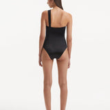 Kaimana Black One Shoulder Satin Swimsuit | Moeva | Swimsuit | Each week unveils new pieces—luxury swimwear, fluid resort silhouettes, and elevated summer-to-evening essentials designed to carry you from coastal escapes to city nights.
