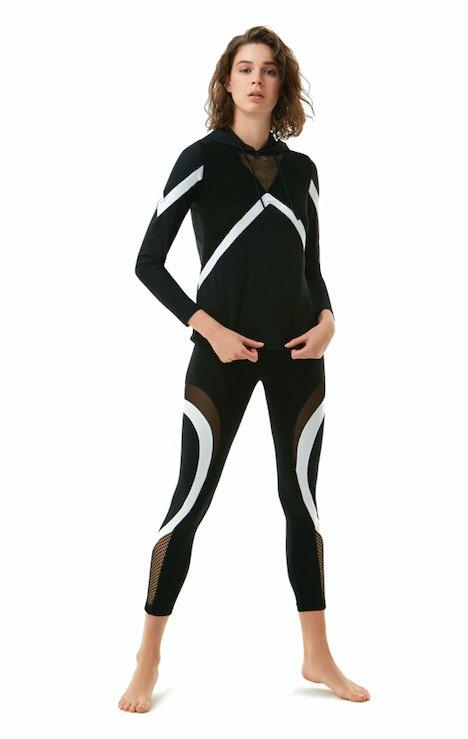 Laura Black/White Hoodie | Moeva | Activewear | Each week unveils new pieces—luxury swimwear, fluid resort silhouettes, and elevated summer-to-evening essentials designed to carry you from coastal escapes to city nights.