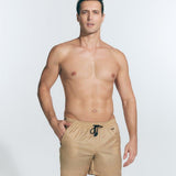 Louis Beige Quick-Dry Swim Shorts | Moeva | Men Ultralight Swim Shorts | Each week unveils new pieces—luxury swimwear, fluid resort silhouettes, and elevated summer-to-evening essentials designed to carry you from coastal escapes to city nights.