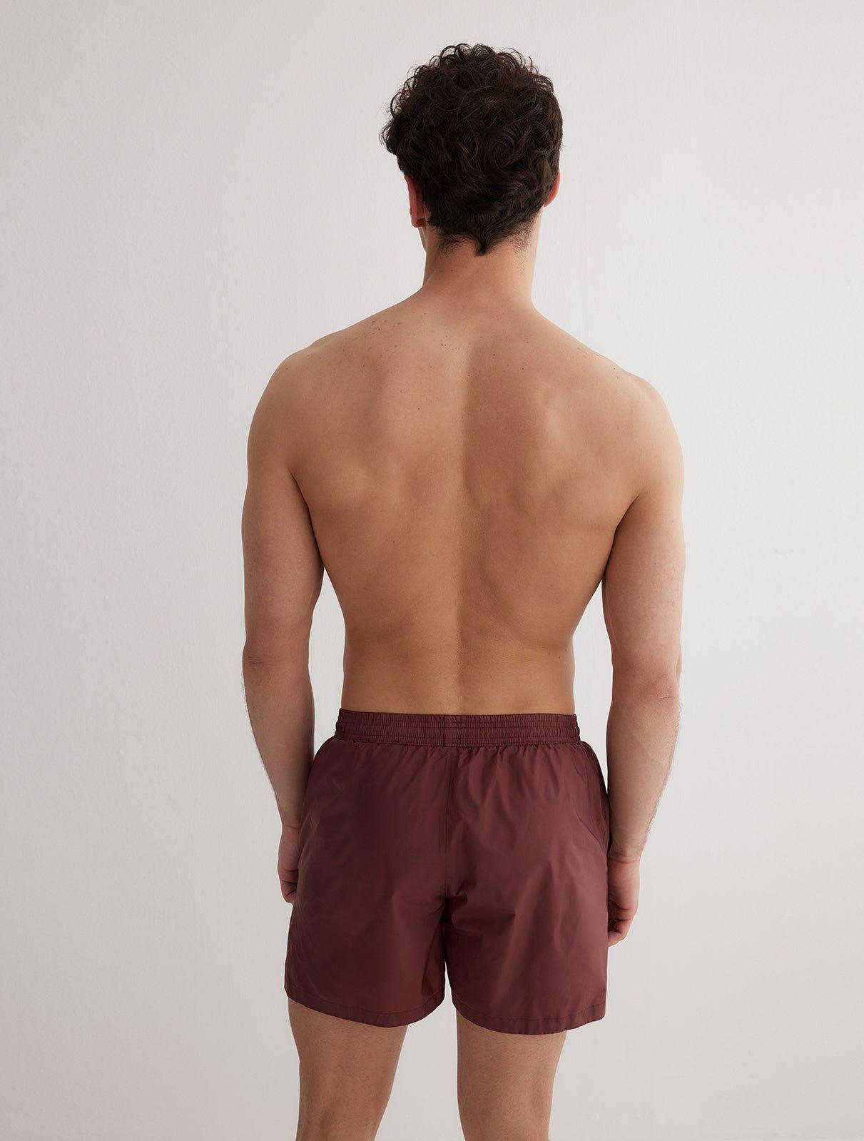Louis Bordeaux Quick-Dry Swim Shorts | Moeva | Men Ultralight Swim Shorts | Each week unveils new pieces—luxury swimwear, fluid resort silhouettes, and elevated summer-to-evening essentials designed to carry you from coastal escapes to city nights.