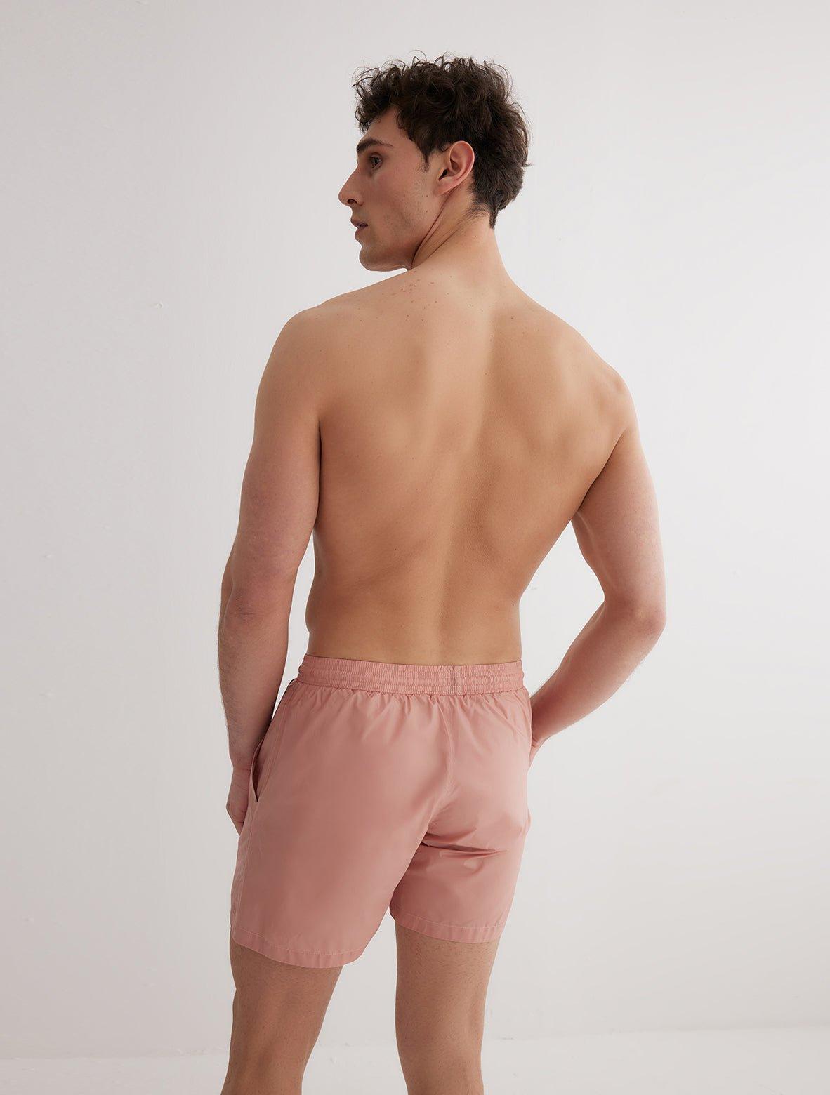 Louis Old Rose Quick-Dry Swim Shorts | Moeva | Men Ultralight Swim Shorts | Each week unveils new pieces—luxury swimwear, fluid resort silhouettes, and elevated summer-to-evening essentials designed to carry you from coastal escapes to city nights.