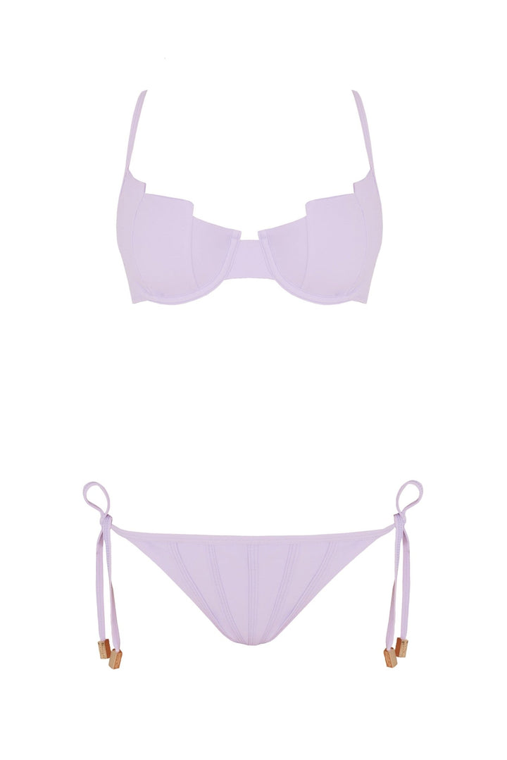 Luigiana Lilac Bikini Set -Bikini Sets Moeva