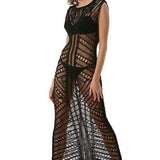 Luna Black Knit Sleeveless Maxi Dress | Moeva | Dress | Each week unveils new pieces—luxury swimwear, fluid resort silhouettes, and elevated summer-to-evening essentials designed to carry you from coastal escapes to city nights.