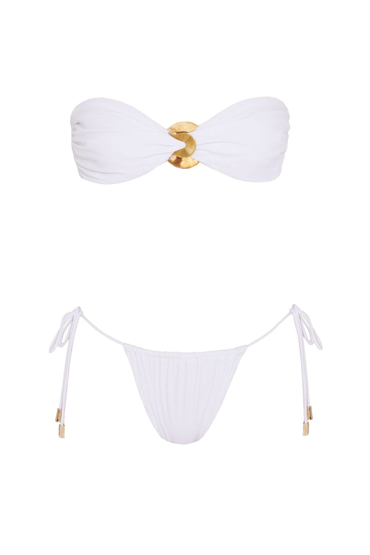 Marcella White Bikini Set -Bikini Sets Moeva