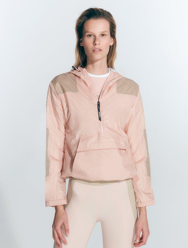 Marlena Pink/Nude/White Jacket | Moeva | Activewear | Each week unveils new pieces—luxury swimwear, fluid resort silhouettes, and elevated summer-to-evening essentials designed to carry you from coastal escapes to city nights.