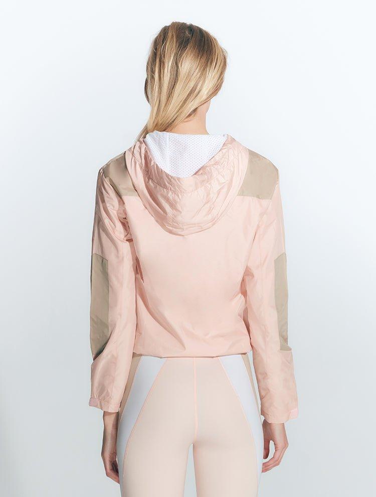 Marlena Pink/Nude/White Jacket | Moeva | Activewear | Each week unveils new pieces—luxury swimwear, fluid resort silhouettes, and elevated summer-to-evening essentials designed to carry you from coastal escapes to city nights.