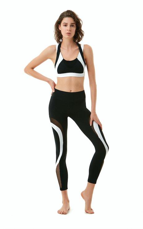 Mila Black/White Leggings | Moeva | Activewear | Each week unveils new pieces—luxury swimwear, fluid resort silhouettes, and elevated summer-to-evening essentials designed to carry you from coastal escapes to city nights.