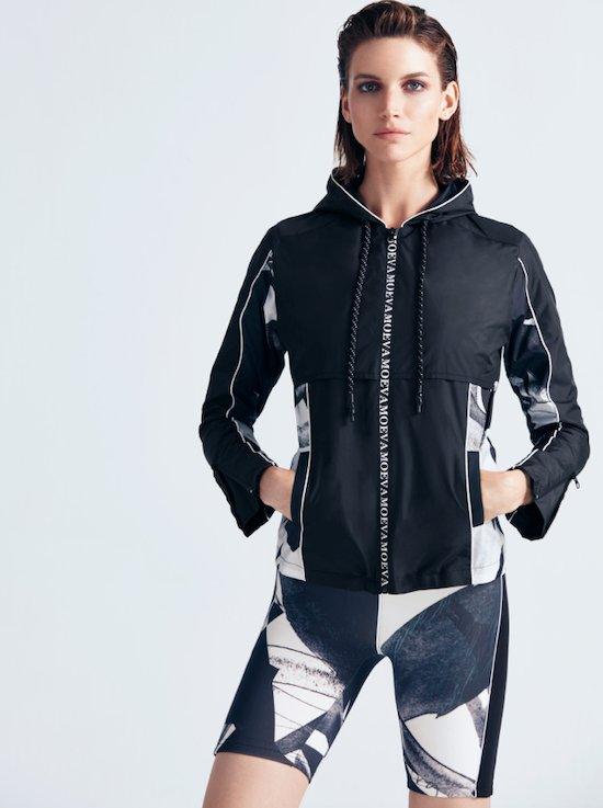 Morgan Abstract Print/Black Jacket | Moeva | Activewear | Each week unveils new pieces—luxury swimwear, fluid resort silhouettes, and elevated summer-to-evening essentials designed to carry you from coastal escapes to city nights.