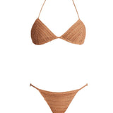 Nash Black Triangle Mid Coverage Bikini Set | Moeva | Bikini Sets | Each week unveils new pieces—luxury swimwear, fluid resort silhouettes, and elevated summer-to-evening essentials designed to carry you from coastal escapes to city nights.