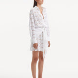 Rüya Büyüktetik - Nayeli White Tie-Front Cotton Shirt Dress | Moeva | Dress | Each week unveils new pieces—luxury swimwear, fluid resort silhouettes, and elevated summer-to-evening essentials designed to carry you from coastal escapes to city nights.