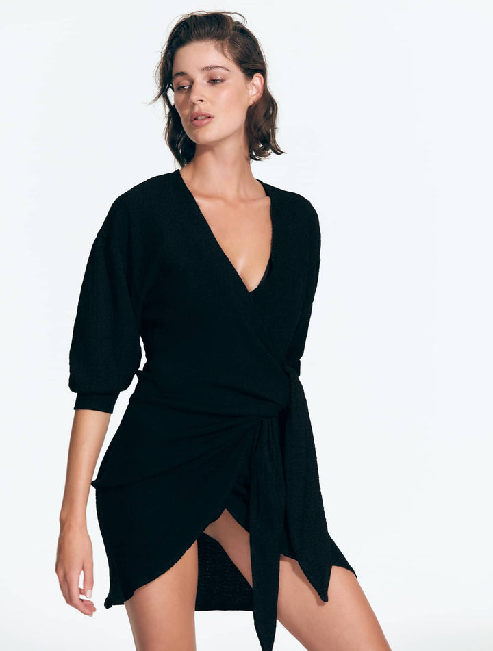 Norma Black Dress -Beachwear Dresses Moeva