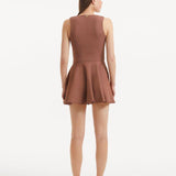 Rayan Brown Dress | Moeva | RTW Dresses | Each week unveils new pieces—luxury swimwear, fluid resort silhouettes, and elevated summer-to-evening essentials designed to carry you from coastal escapes to city nights.