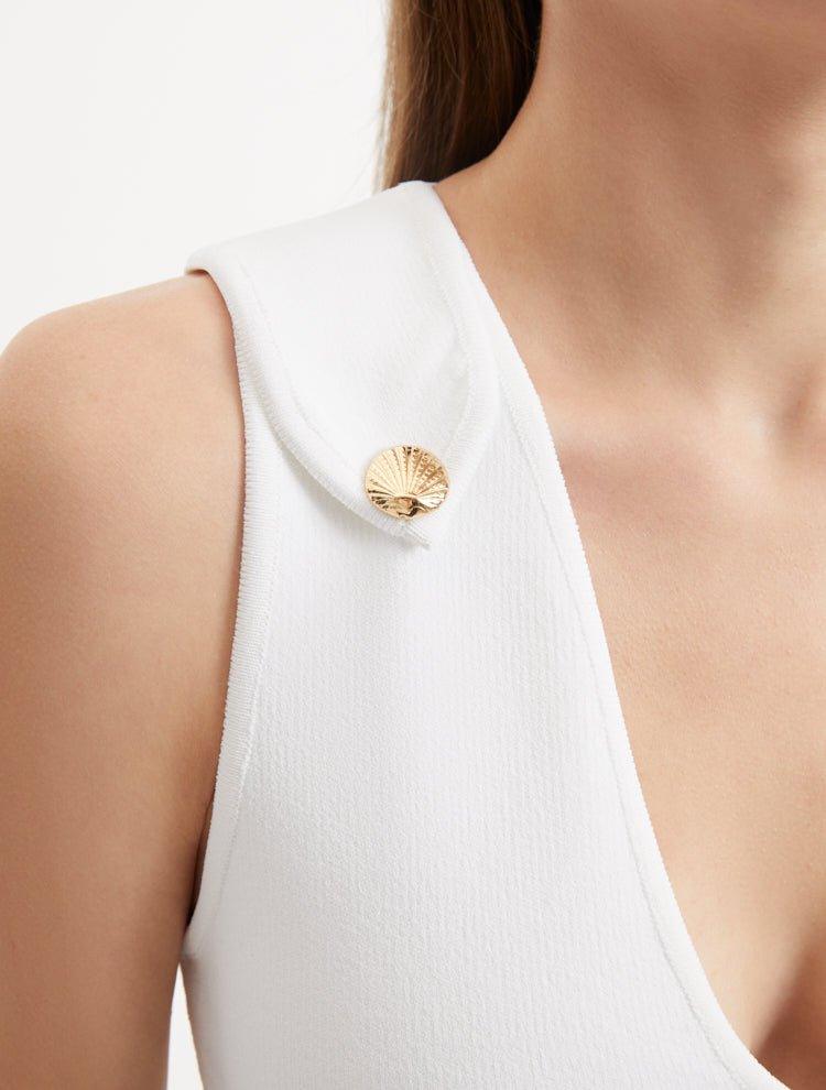 Mia Feliz - Rayan White Dress | Moeva | RTW Dresses | Each week unveils new pieces—luxury swimwear, fluid resort silhouettes, and elevated summer-to-evening essentials designed to carry you from coastal escapes to city nights.