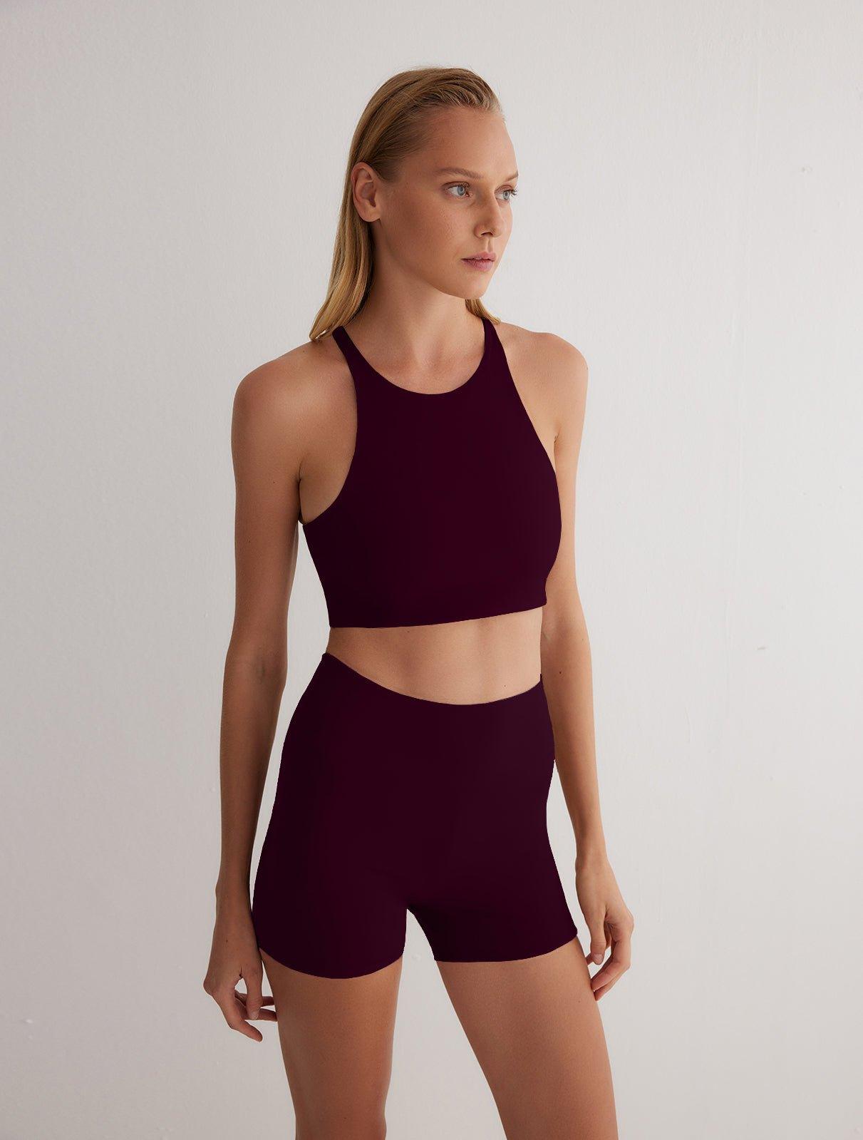 Rocco Prune/Bordeaux Reversible Shorts | Moeva | Women Beachwear Shorts | Each week unveils new pieces—luxury swimwear, fluid resort silhouettes, and elevated summer-to-evening essentials designed to carry you from coastal escapes to city nights.