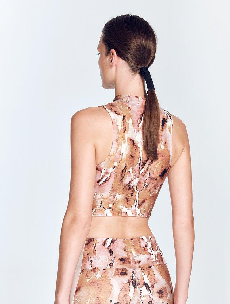 Rosalie Floral Abstract Bra | Moeva | Activewear | Each week unveils new pieces—luxury swimwear, fluid resort silhouettes, and elevated summer-to-evening essentials designed to carry you from coastal escapes to city nights.