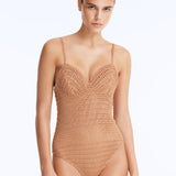 Rue Bronze Underwired Crochet Swimsuit with Tie-Back | Moeva | Swimsuit | Each week unveils new pieces—luxury swimwear, fluid resort silhouettes, and elevated summer-to-evening essentials designed to carry you from coastal escapes to city nights.