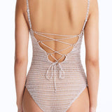 Rue Silver Underwired Crochet Swimsuit with Tie-Back | Moeva | Swimsuit | Each week unveils new pieces—luxury swimwear, fluid resort silhouettes, and elevated summer-to-evening essentials designed to carry you from coastal escapes to city nights.