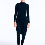 Sahar Black Sculpted Drape Full-Coverage Swim Set | Moeva | Swimsuit | Each week unveils new pieces—luxury swimwear, fluid resort silhouettes, and elevated summer-to-evening essentials designed to carry you from coastal escapes to city nights.
