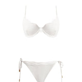 Salila White Underwired Side Tie Wave Textured Bikini Set | Moeva | | Each week unveils new pieces—luxury swimwear, fluid resort silhouettes, and elevated summer-to-evening essentials designed to carry you from coastal escapes to city nights.