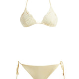 Sober Magazine - Sarita Yellow Triangle Wave Textured Side Tie Bikini Set | Moeva | | Each week unveils new pieces—luxury swimwear, fluid resort silhouettes, and elevated summer-to-evening essentials designed to carry you from coastal escapes to city nights.