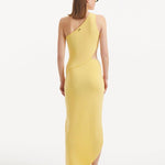 Anna Sheridan - Shore Yellow One-Shoulder Maxi Knitted Dress with Cut-Out Details | Moeva | Dress | Each week unveils new pieces—luxury swimwear, fluid resort silhouettes, and elevated summer-to-evening essentials designed to carry you from coastal escapes to city nights.