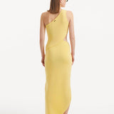 Elena Pani - Shore Yellow One-Shoulder Maxi Knitted Dress with Cut-Out Details | Moeva | RTW Dresses | Each week unveils new pieces—luxury swimwear, fluid resort silhouettes, and elevated summer-to-evening essentials designed to carry you from coastal escapes to city nights.
