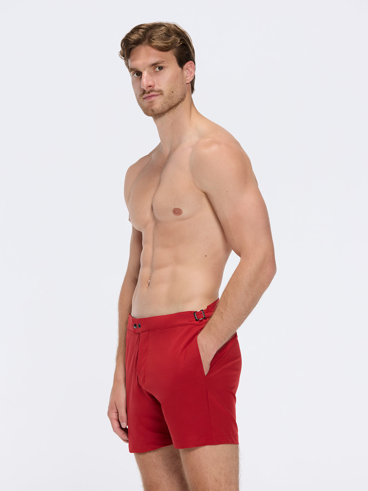 Jack Red Swim Bulldog Swim Shorts | Moeva | Shorts | Each week unveils new pieces—luxury swimwear, fluid resort silhouettes, and elevated summer-to-evening essentials designed to carry you from coastal escapes to city nights.