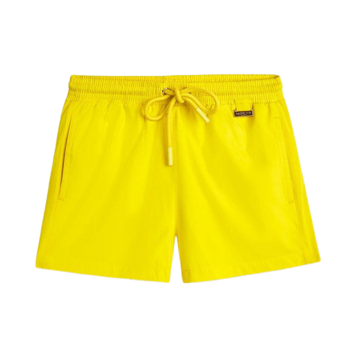 Charlie Yellow Kids Quick-Dry Swim Shorts | Moeva | Shorts | Each week unveils new pieces—luxury swimwear, fluid resort silhouettes, and elevated summer-to-evening essentials designed to carry you from coastal escapes to city nights.