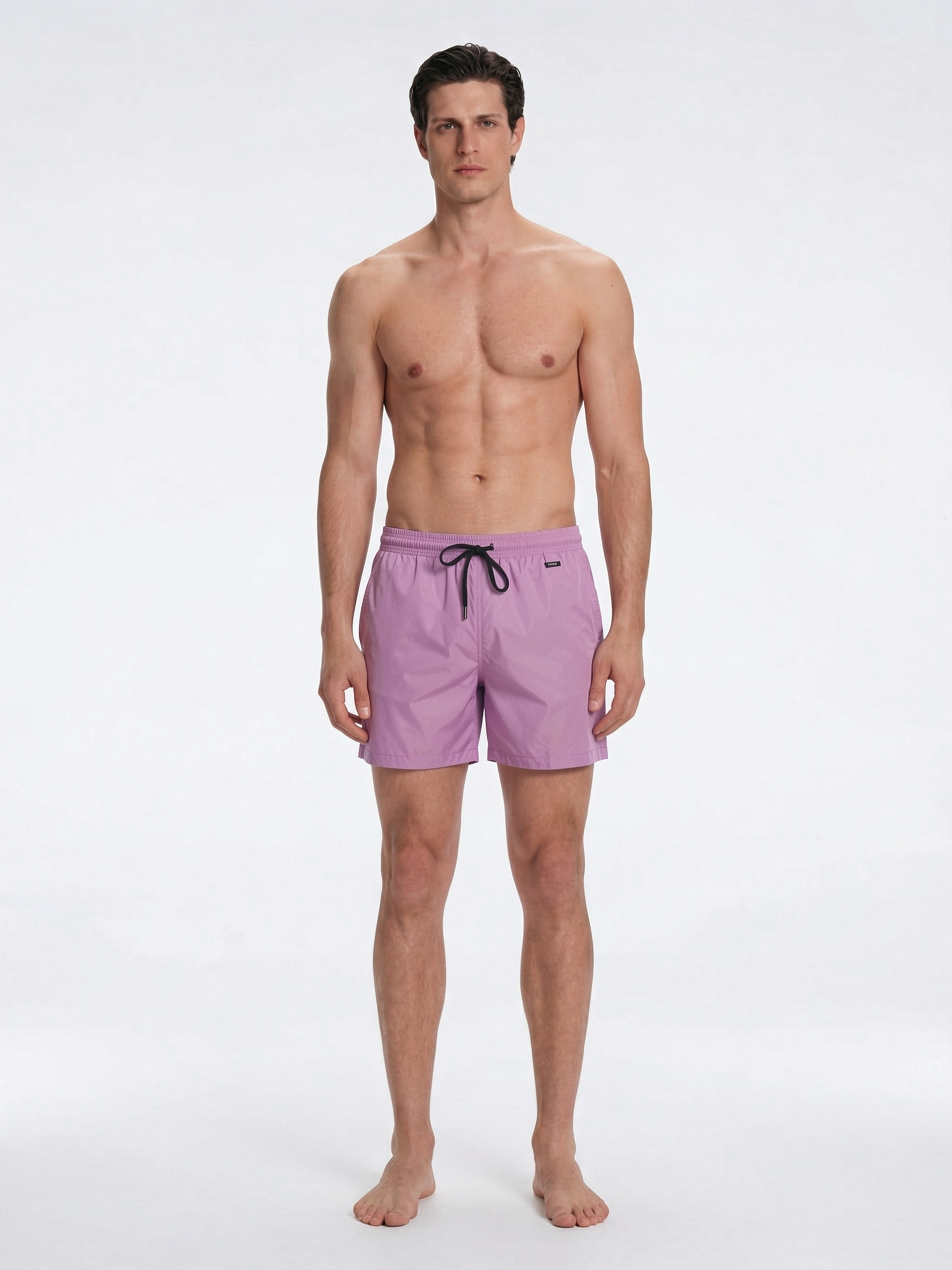 Louis Lilac Quick-Dry Swim Shorts | Moeva | Shorts | Each week unveils new pieces—luxury swimwear, fluid resort silhouettes, and elevated summer-to-evening essentials designed to carry you from coastal escapes to city nights.