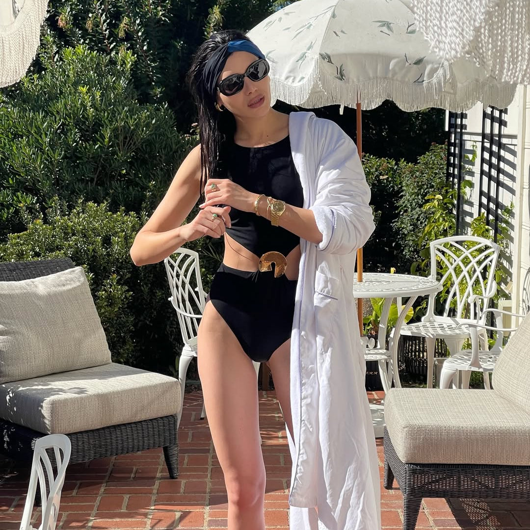 Natalie Lim Suarez - Honora Black High Neck Swimsuit | Moeva | Swimsuit | Each week unveils new pieces—luxury swimwear, fluid resort silhouettes, and elevated summer-to-evening essentials designed to carry you from coastal escapes to city nights.