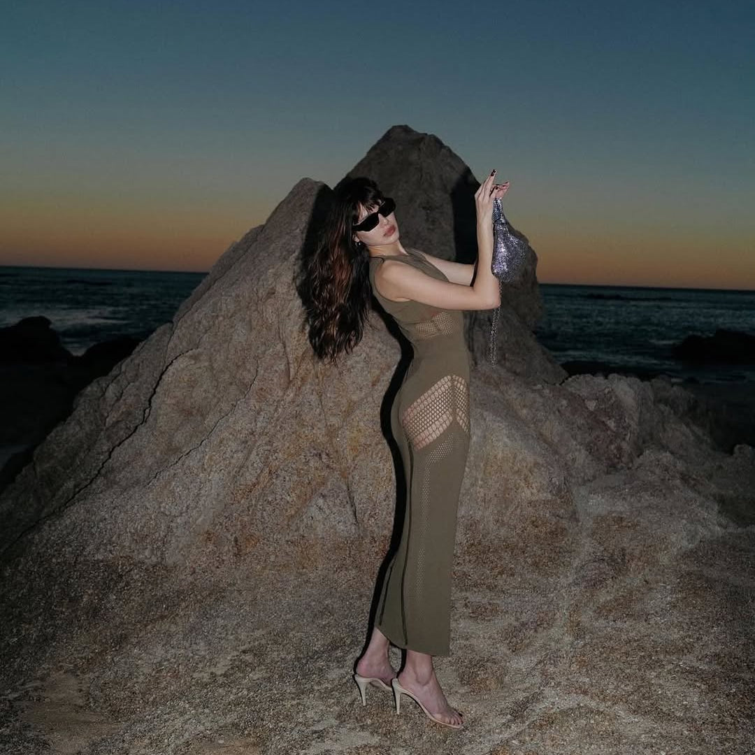 Natalie Lim Suarez - Izzy Khaki Dress | Moeva | Dress | Each week unveils new pieces—luxury swimwear, fluid resort silhouettes, and elevated summer-to-evening essentials designed to carry you from coastal escapes to city nights.