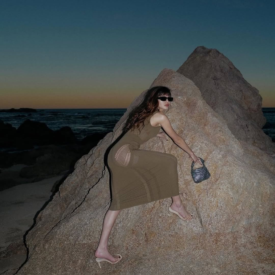 Natalie Lim Suarez - Izzy Khaki Dress | Moeva | Dress | Each week unveils new pieces—luxury swimwear, fluid resort silhouettes, and elevated summer-to-evening essentials designed to carry you from coastal escapes to city nights.