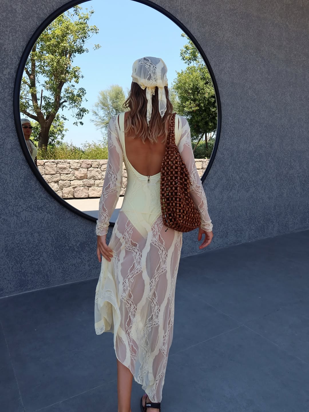 Aslisah Alkoclar - Naida Yellow V Neck Textured Swimsuit | Moeva | Swimsuit | Each week unveils new pieces—luxury swimwear, fluid resort silhouettes, and elevated summer-to-evening essentials designed to carry you from coastal escapes to city nights.
