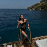Natalie Lim Suarez - Meredith Black Bikini Set