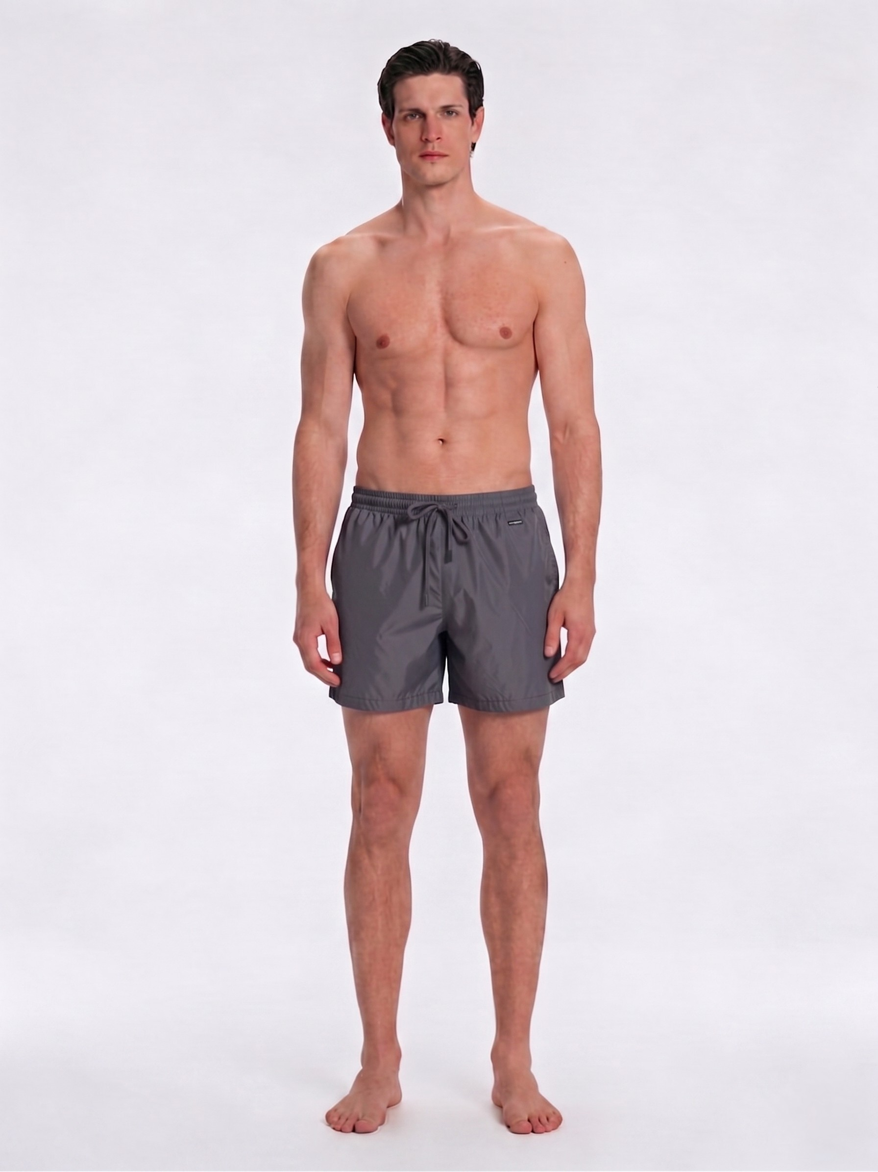Louis Dark Grey Quick-Dry Swim Shorts | Moeva | Shorts | Each week unveils new pieces—luxury swimwear, fluid resort silhouettes, and elevated summer-to-evening essentials designed to carry you from coastal escapes to city nights.