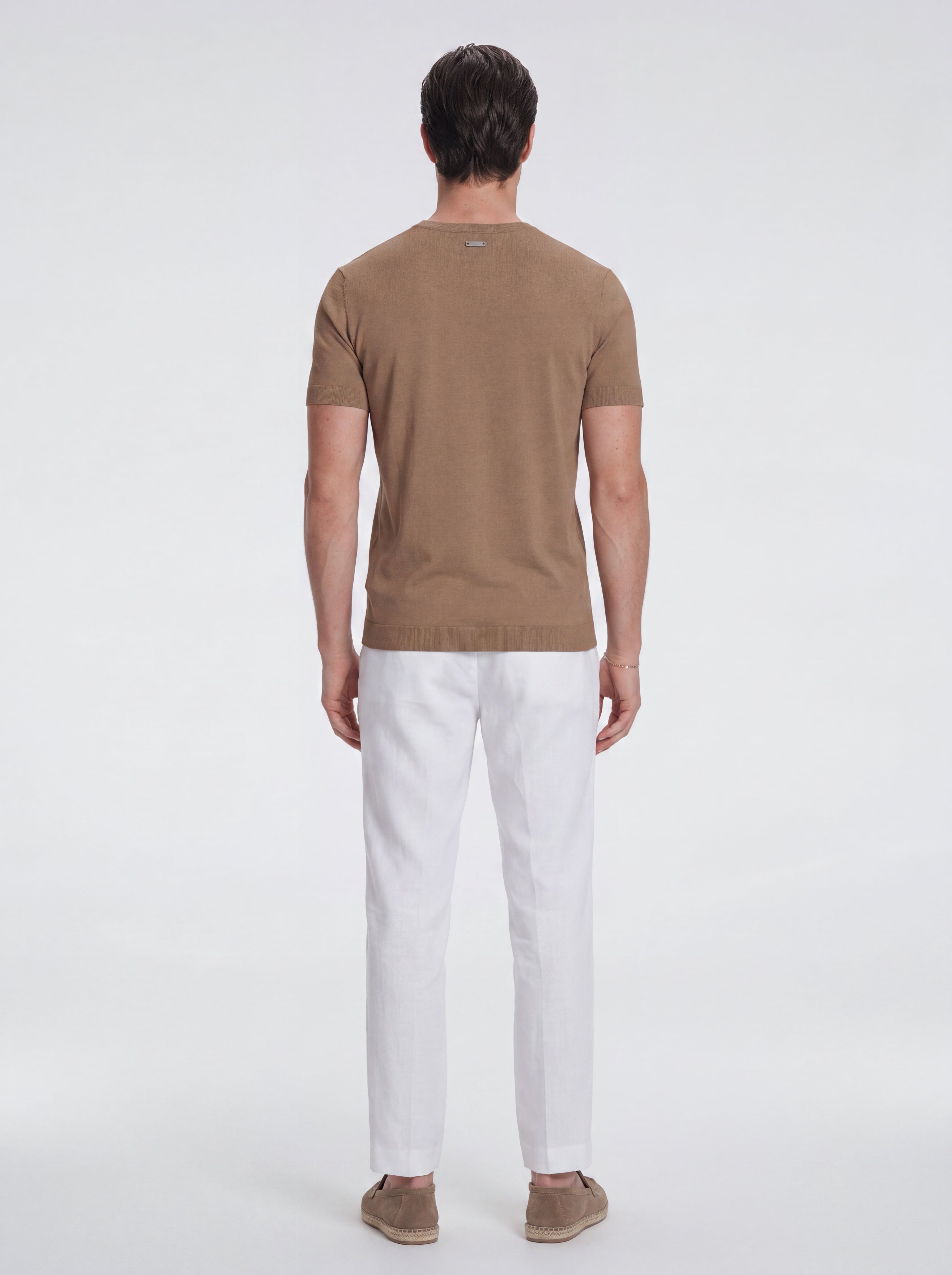 Baron Brown Round-Neck Cotton T-Shirt