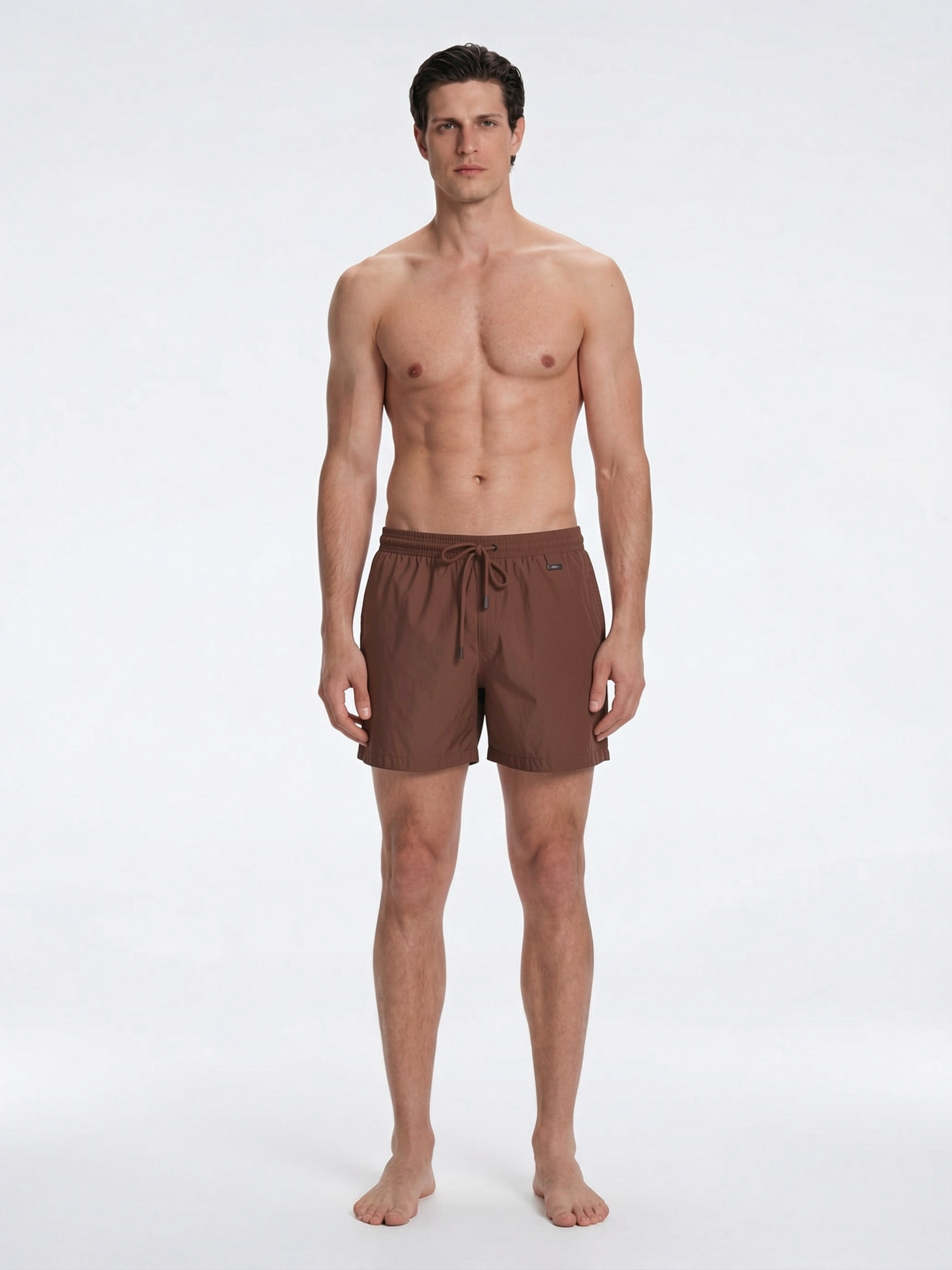 Louis Brown Quick-Dry Swim Shorts | Moeva | Shorts | Each week unveils new pieces—luxury swimwear, fluid resort silhouettes, and elevated summer-to-evening essentials designed to carry you from coastal escapes to city nights.