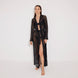 Aitana Black Open-Knit Belted Long Kaftan | Moeva | Kaftans | Each week unveils new pieces—luxury swimwear, fluid resort silhouettes, and elevated summer-to-evening essentials designed to carry you from coastal escapes to city nights.