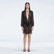 Althea Black Long Sleeve Lace Mini Kaftan | Moeva | Beachwear Dresses | Each week unveils new pieces—luxury swimwear, fluid resort silhouettes, and elevated summer-to-evening essentials designed to carry you from coastal escapes to city nights.
