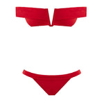 Amara Red Bikini Top